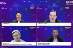 Tan Kiat How, Dr Justin Lee, Dawn Yip, 
