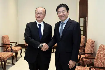 lawrence wong, kanda masato, bank pembangunan asia, singapura 