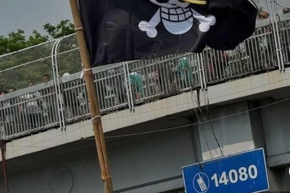 one piece, flag, lanun, hari kemerdekaan indonesia, jolly roger