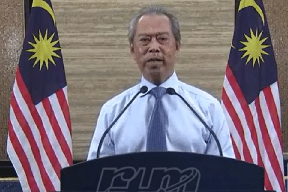 LANJUTKAN KAWALAN: Perdana Menteri Malaysia, Muhyiddin Yassin, pada Jumaat (10 April)  melanjutkan perintah kawalan pergerakan negara itu selama dua minggu lagi hingga 28 April.