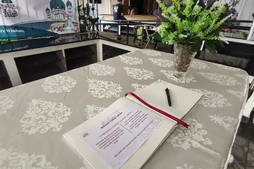buku takziah, ucapan, masjid yusof ishak