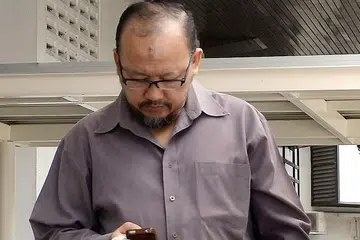 SAHARUDDIN: Dikatakan memberi arahan kepada Gazaly berhubung kandungan dan jumlah yang perlu disertakan dalam borang permohonan bagi mendapatkan dana. - Foto TAUFIK A. KADER