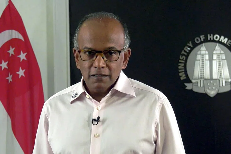 Menteri Ehwal Dalam Negeri Encik K. Shanmugam.