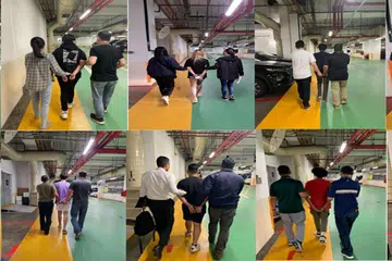 KES PENIPUAN: Mereka yang diberkas berkaitan kes penipuan perisian hasad berumur antara 16 dengan 41 tahun.