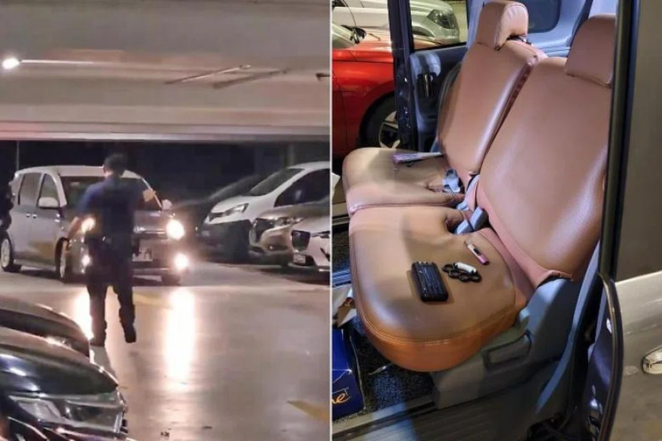 Kereta yang telah diletakkan di tempat letak kereta, dibawa pergi oleh enam remaja yang kemudiannya dibawa ronda-ronda sekitar Sengkang. 