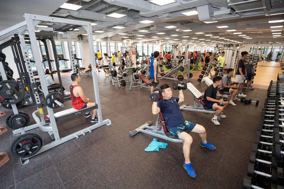 KEMUDAHAN DIPERLUAS: Gimnasium baru ini tiga kali lebih besar daripada yang sebelumnya.