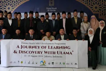 Pegawai Agama Masjid (MRO) Daerah Utara mengikuti program pembangunan luar negara di Jakarta, Indonesia, dan menghadiri satu program yang disampaikan ulama Nusantara yang dihormati, Profesor Dr Muhammad Quraish Shihab dan Dr Muchlis Hanafi pada 2024. 