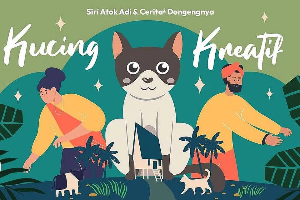 BELAJAR SAMBIL BERHIBUR: 'Kucing Kreatif' mengajak penonton guna daya kreatif bagi menyelesaikan masalah harian. - Foto-foto ADI CONCEPTS SG