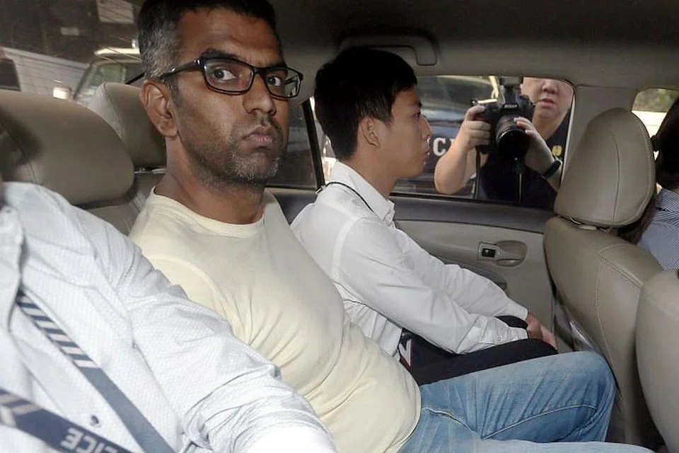 Nagarajan Balajee didakwa cuba memeras dan menghadapi tempoh penjara antara dua hingga lima tahun dan sebat, jika didapati bersalah. Foto: ST