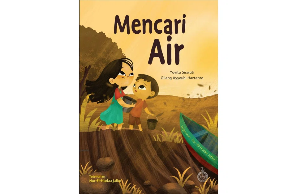 Buku, ‘Mencari Air’, karya asal Yovita Siswati, dan menyentuh topik iklim, sumber air dan kemarau. 