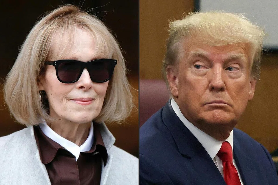 KINI DALAM PROSES RAYUAN: Cik E. Jean Carroll memberi kenyataannya dalam perbicaraan sivil, bahawa Encik Donald Trump merogolnya di bilik mencuba pakaian pada 1995 atau 1996. - Foto AFP
