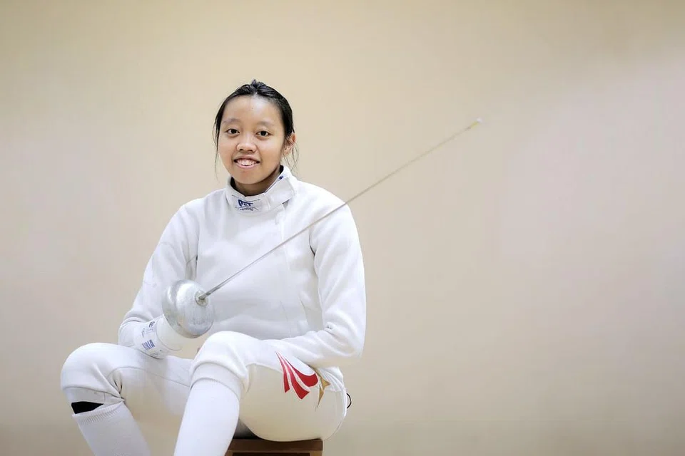 Kiria Tikanah, atlet lawan pedang negara, yang beraksi di Sukan Olimpik, Tokyo