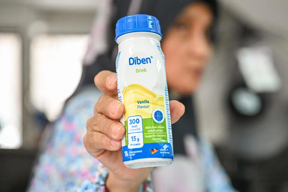 Susu jenama ‘Diben’ yang diperlukan Cik Aminah. 