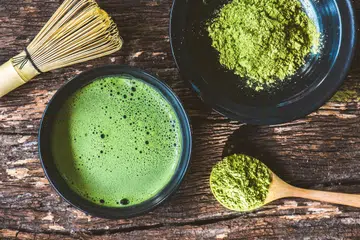 matcha, teh hijau, viral, tular, sencha