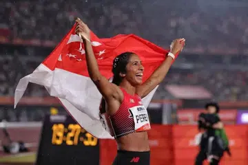 Dengan kemenangan acara 200 meter pada 27 September, Shanti Pereira, yang merangkul pingat perak bagi acara 100 meter dua hari lalu, kini memiliki empat pingat di Sukan Asia.