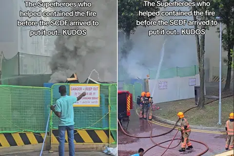 Beberapa orang awam dilihat bertindak memadamkan satu kebakaran yang berlaku dekat Blok 820, Woodlands Street 81, pada 1 September. Pasukan Pertahanan Awam Singapura (SCDF) akan menghubungi mereka untuk memberi penghargaan atas semangat kemasyarakatan.