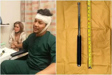 Pelakon Malaysia, Kamal Adli, dikejarkan ke Hospital Besar Changi selepas beliau diserang oleh seorang lelaki dengan baton ketika menemui peminat di Singapore Expo pada 12 Mac 2023.