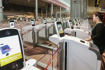 UJI SISTEM BARU: Terminal 4 Lapangan Terbang Changi akan dibuka lewat tahun ini. - Foto ZAOBAO