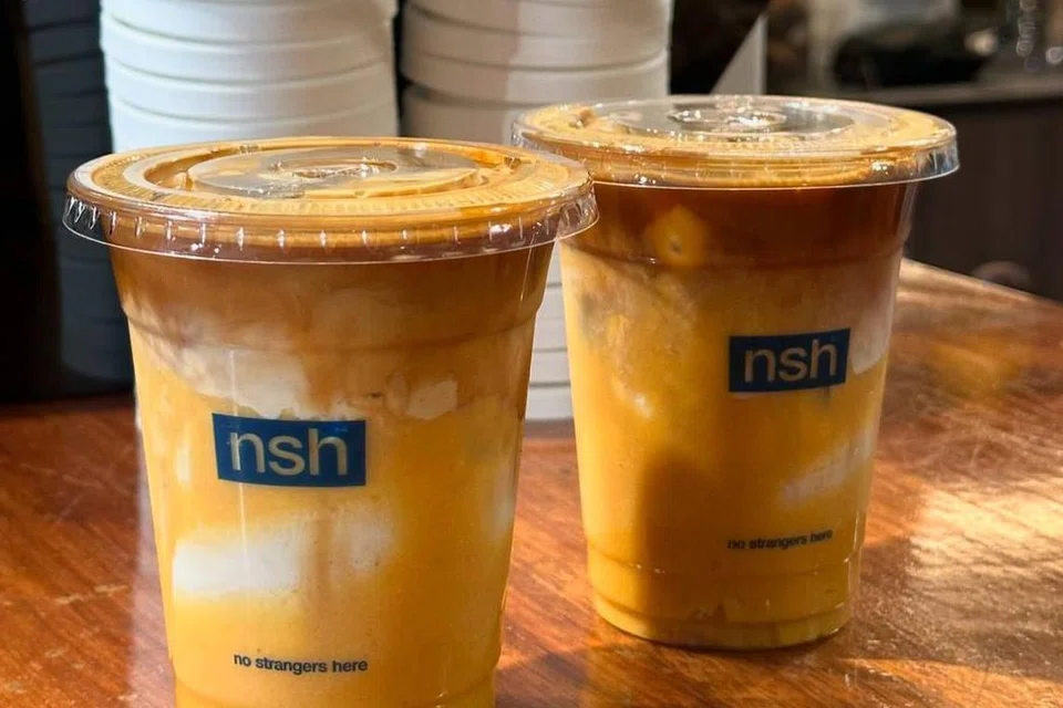 ‘Cempedak Latte’ merupakan menu khas di No Strangers Here (NSH) yang berharga $7.
