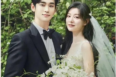 Pelakon  Kim Ji-won (kanan) dan Kim Su-hyun, melakonkan watak suami isteri dalam drama romantis, ‘Queen of Tears’.