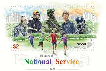 MULA DIJUAL HARI INI: Set setem NS50 meraikan peristiwa penting NS sejak ia diperkenal pada 1967. - Foto SINGPOST