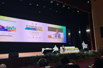 Pembentangan dan perbincangan mengenai bidang tumpuan pertama dan kedua dalam salah satu sesi perbincangan dan peserta diasingkan dalam kumpulan tertentu di Forum M³ 2024. 