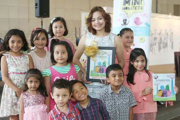 INSPIRASI DARIPADA TAMAN: Rilla Melati di pelancaran bukunya, Si Pencuri Ketawa: Kisah di dalam Taman di Persisiran. - Foto QASHRUL HIDAFI