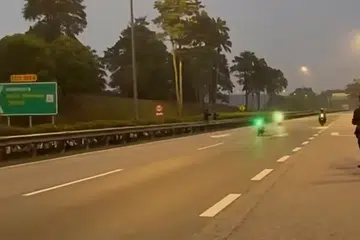 lumba motosikal haram, samseng jalanan, Lebuhraya Linkedua