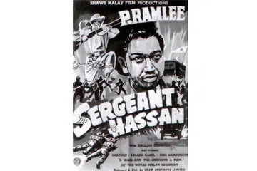 FILEM TERKENAL: 'Sergeant Hassan', filem lakonan dan arahan P.Ramlee, mengisahkan Hassan yang menjadi askar menentang penjajah Jepun. - Foto SHAW MALAY FILM PRODUCTION