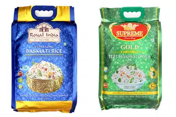 BERAS BASMATI BERMUTU: Kededua beras premium keluaran Tong Seng ini diterbangkan khas dari India dan mempunyai Glisemik Indeks (GI) yang rendah. - Foto-foto TONG SENG PRODUCE PTE LTD.