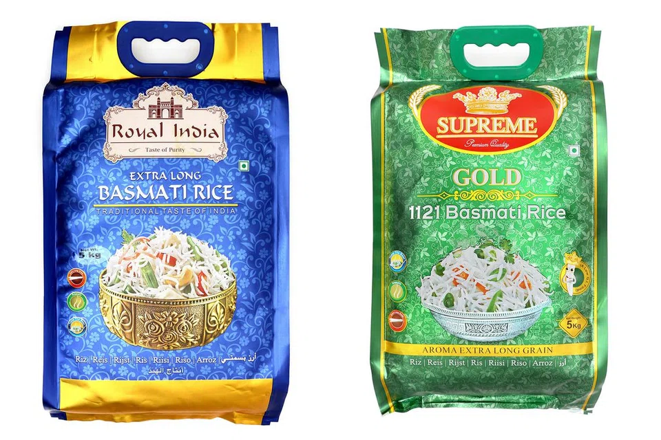 BERAS BASMATI BERMUTU: Kededua beras premium keluaran Tong Seng ini diterbangkan khas dari India dan mempunyai Glisemik Indeks (GI) yang rendah. - Foto-foto TONG SENG PRODUCE PTE LTD.