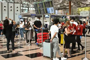 PEMULIHAN BAIK: Kira-kira 58.9 juta penumpang melalui Lapangan Terbang Changi pada 2023, menandakan pemulihan 86 peratus tahap trafik yang disaksikan sebelum pandemik Covid-19.