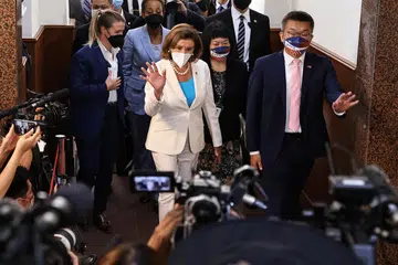 LAWATAN KE TAIWAN: Speaker Dewan Perwakilan Amerika, Cik Nancy Pelosi, melawat Parlimen Taiwan pada 3 Ogos 2022.