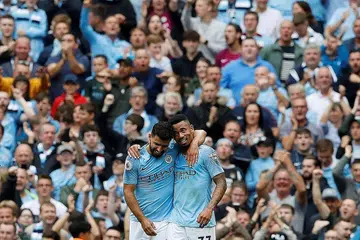 GANDINGAN BERBISA: Gandingan Sergio Aguero (kiri) dan Gabriel Jesus sebagai tunggak serangan City semakin berbisa yang mampu meruntuhkan benteng pasukan lawan. - Foto REUTERS