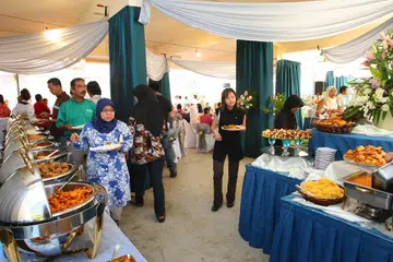 tinjauan, kolong blok, majlis kahwin, lokasi