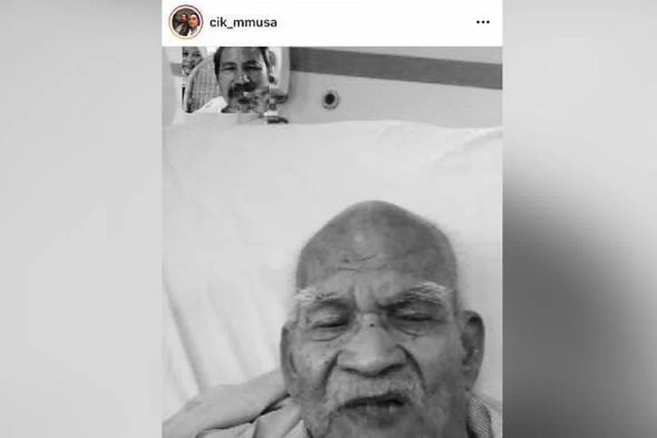 KEHILANGAN AYAH: Datuk M. Nasir tidak dapat melawat jenazah ayahnya, Encik Mohamed Sam (dalam foto), yang meninggal dunia pada pagi Khamis (28 Januari), kerana sekatan kembara Covid-19. - Foto ini dimuatnaikkan isteri Nasir, Datin Marlia Musa di Instagramnya. - Foto INSTAGRAM DATIN MARLIA MUSA