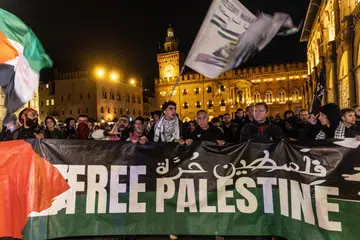 Protest, Free Palestine, Israel, Palestine, Italy, Bologna 