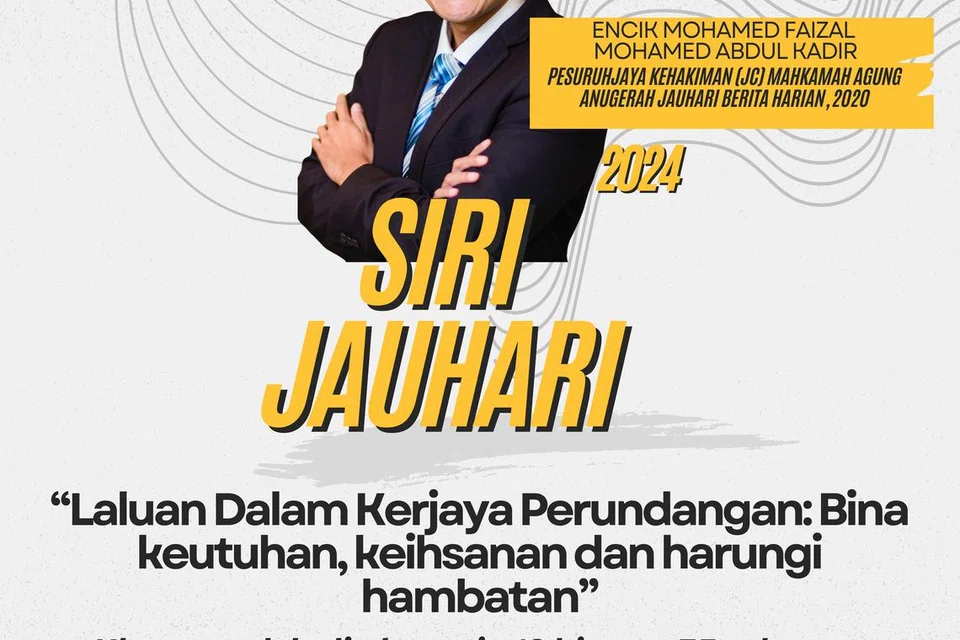Encik Faizal akan mengongsi pengalamannya menaiki tangga kerjaya.