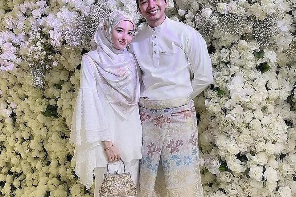TURUT MERAIKAN: Pasangan pelakon Singapura Hannah Delisha dan suaminya Imam Shah antara yang diundang. - Foto INSTAGRAM TV3