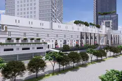 Lakaran artis bagi Johor Bahru City Square yang diperbaharui.