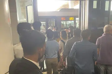 Penumpang tidak dapat menggunakan perkhidmatan aerotrain di Lapangan Terbang Antarabangsa Kuala Lumpur pada 4 Ogos, berikutan masalah teknikal.