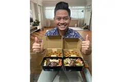 BERANEKA HIDANGAN: Antara makanan yang beliau menjual di NakedcooksSG termasuk hidangan seperti Nasi Mandi dan pencuci mulut seperti Sea salt caramel pods. - Foto ihsan AHMAD HOSNI MD HANAPI