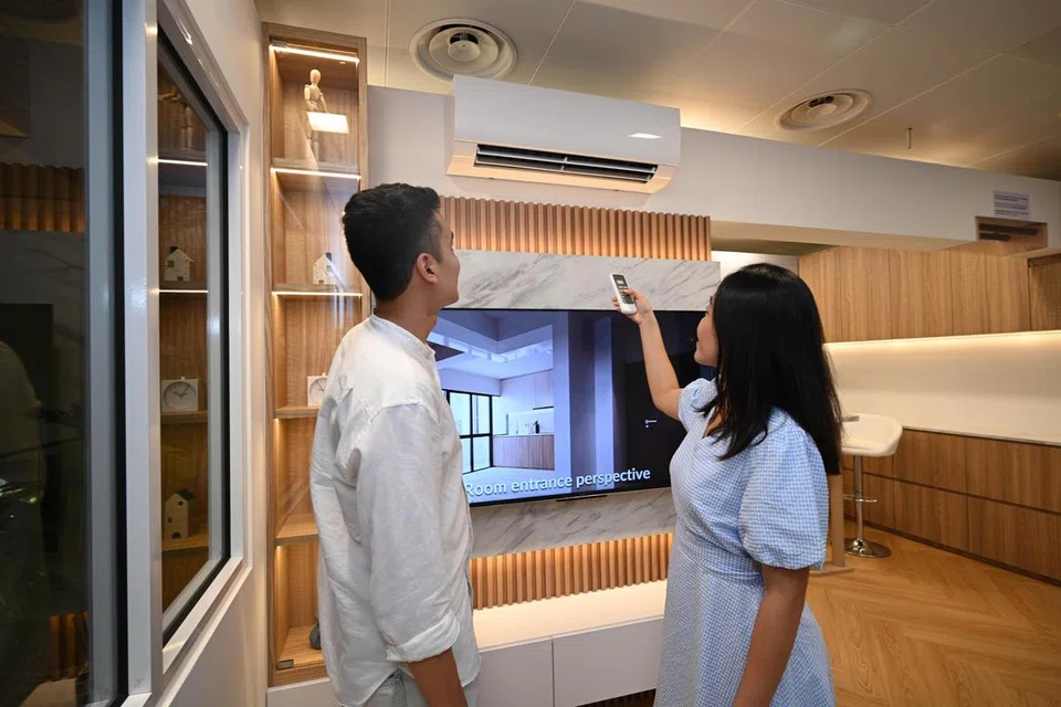 Pusat Pengalaman Tenaga Keppel di Hab HDB Toa Payoh menunjukkan reka bentuk kejuruteraan dan reka bentuk khas oleh syarikat itu dalam sebuah flat.