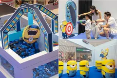 Kanak-kanak boleh menyertai dunia ejen rahsia di kawasan permainan ‘Despicable Me 4’ di Suntec City sehingga 14 Julai.