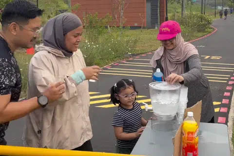 membuat kebaikan, sokong pelari, minuman isotonik