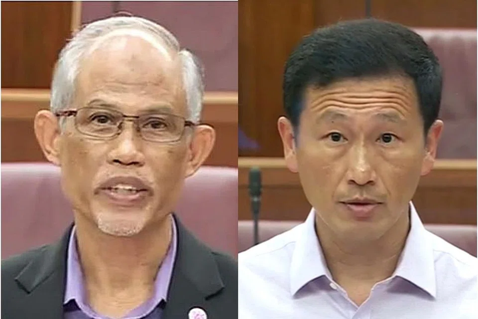 GESA KAUM ADAM TAMPIL: Encik Masagos dan Encik Ong menggesa kaum adam sedar dan tampil memberi sokongan kepada wanita demi membentuk masyarakat lebih inklusif. - Foto GOV.SG 