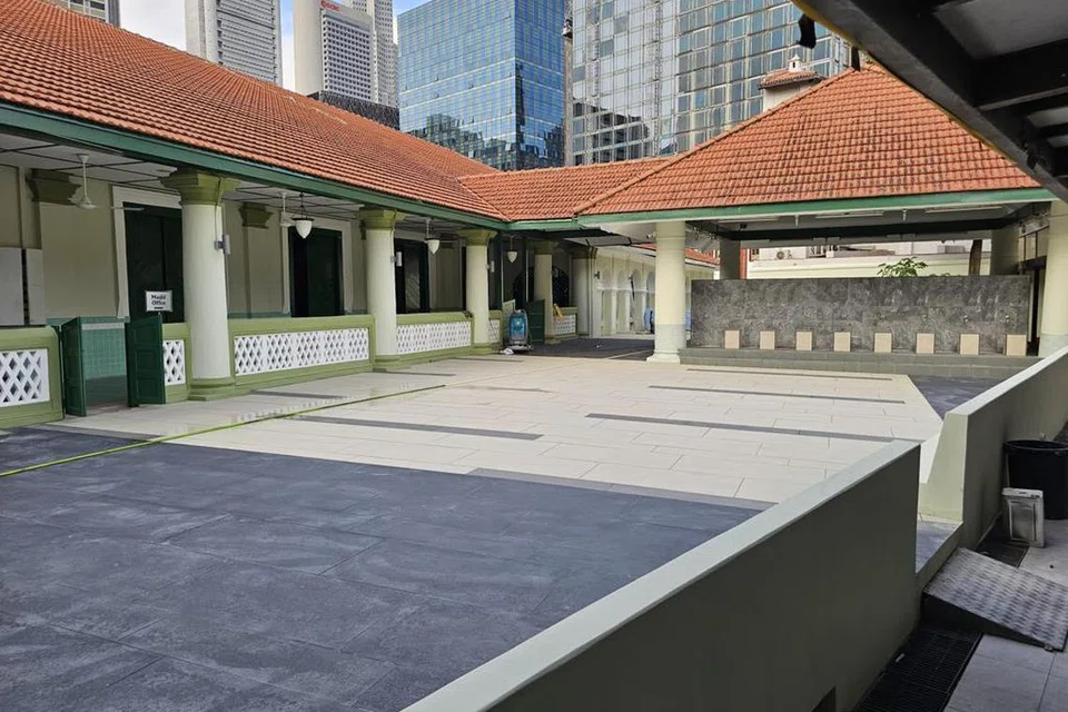 RANCAK DINAIK TARAF: Projek peningkatan Masjid Jamae Chulia dijangka siap sepenuhnya pada akhir tahun ini.