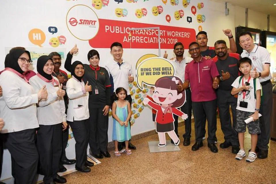 Encik Baey berharap orang ramai akan menjadikan satu kebiasaan untuk mengucapkan terima kasih kepada pekerja pengangkutan awam. Foto: ST 