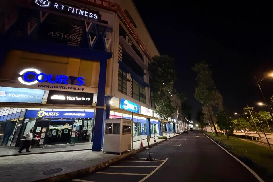 Lokasi Persiaran Southkey 1, tempat kejadian bunuh dipercayai berlaku.