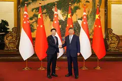 Lawrence Wong, Xi Jinping, Singapura-China